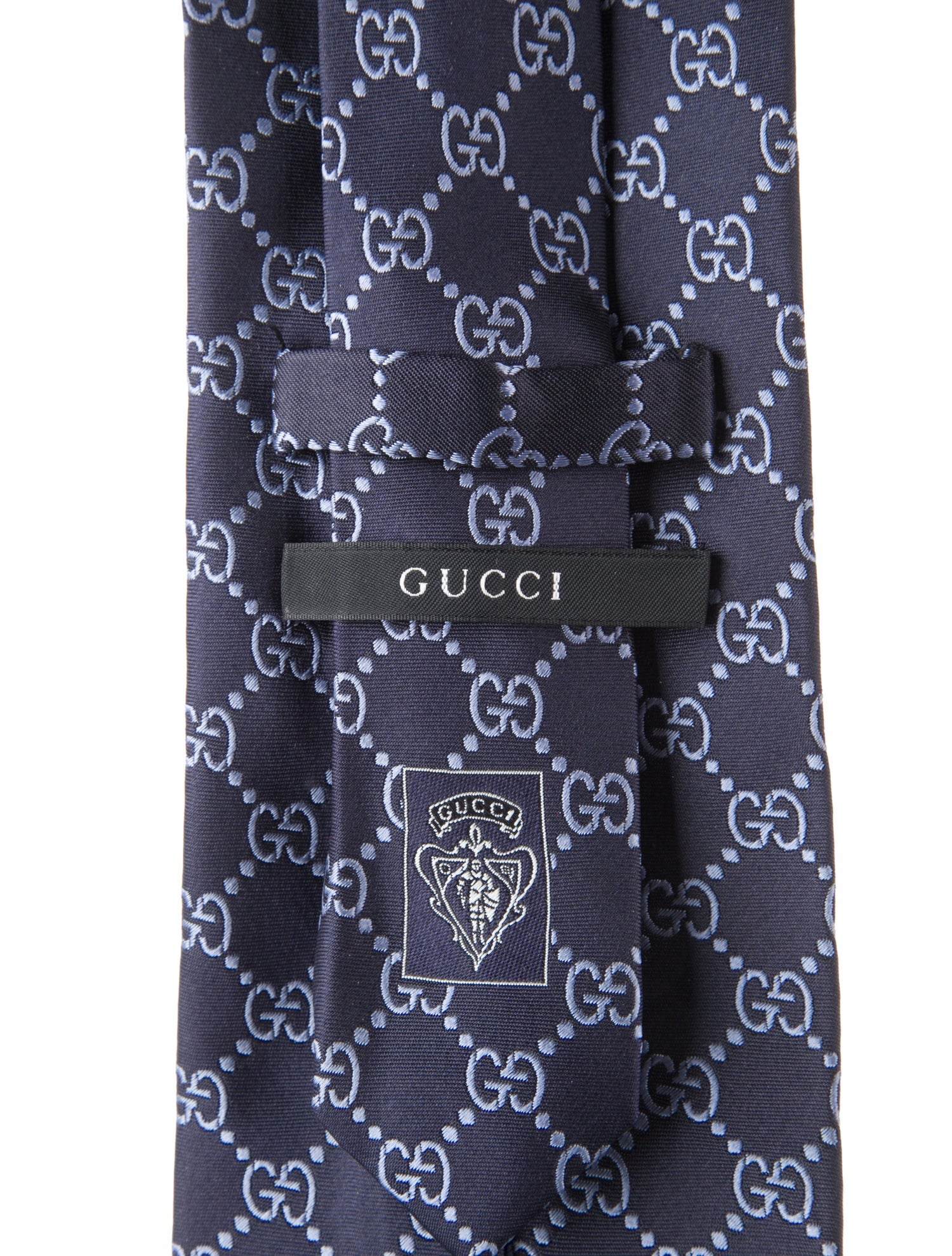 Gucci Pattern Print Silk Tie
