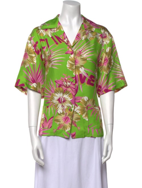 Gucci 2022 Silk Button-Up Top