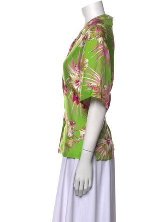 Gucci 2022 Silk Button-Up Top