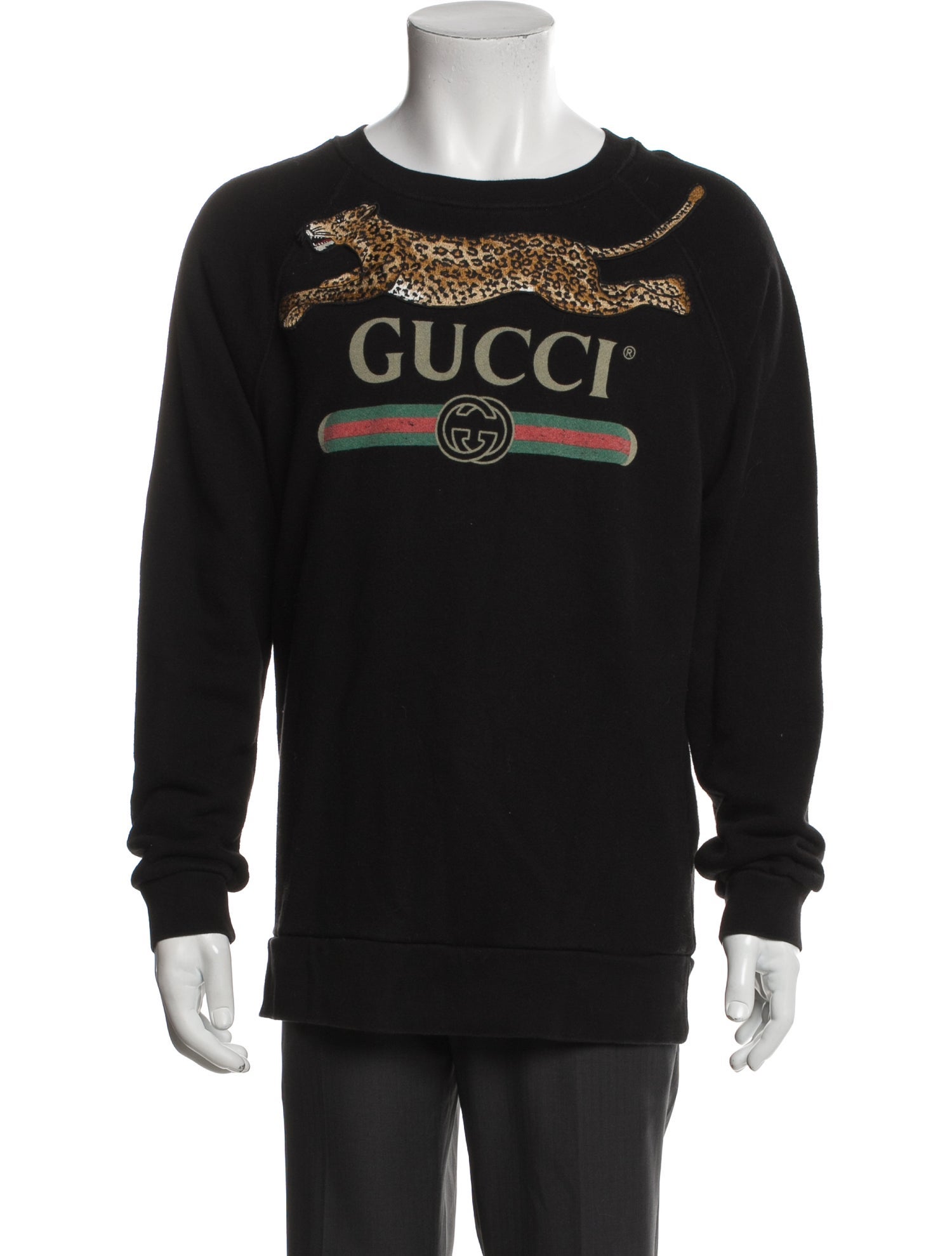Gucci Web Accent Crew Neck Sweatshirt