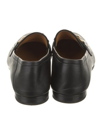 Gucci Web Accent Leather Dress Loafers