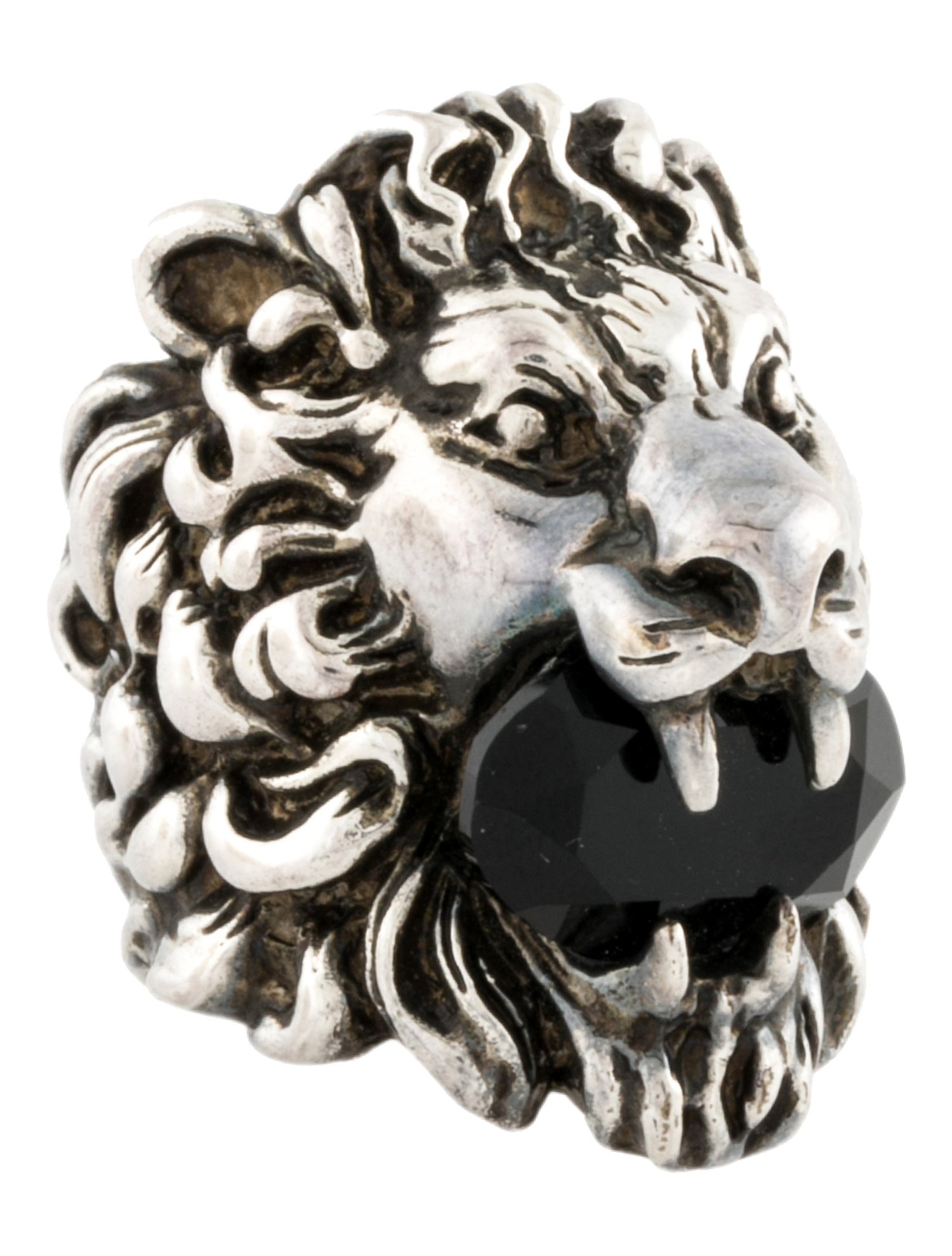 Gucci Crystal Lion Head Ring