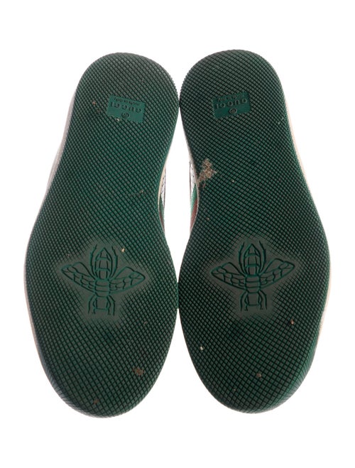 Gucci Web Accent Leather Sneakers