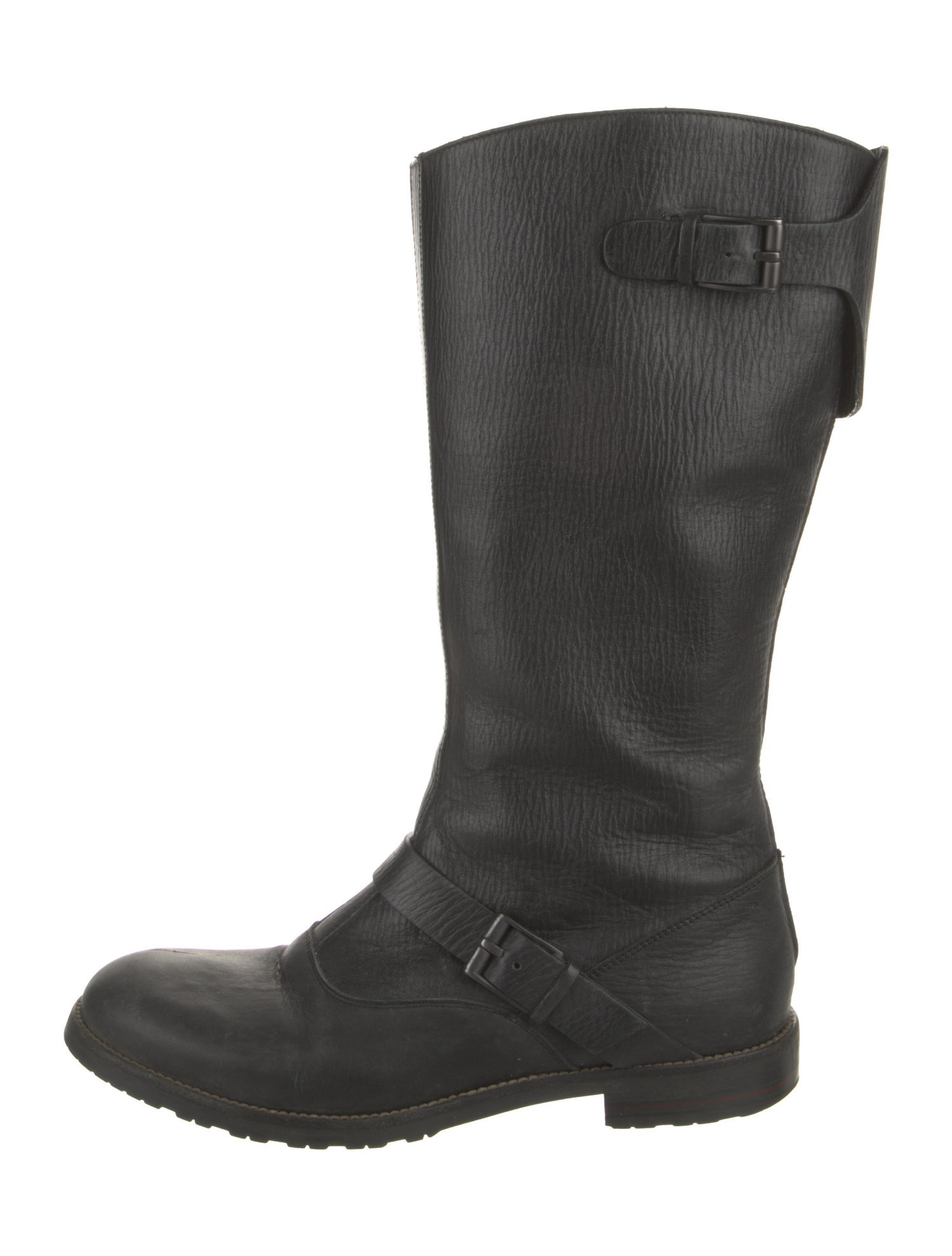 Gucci Leather Moto Boots