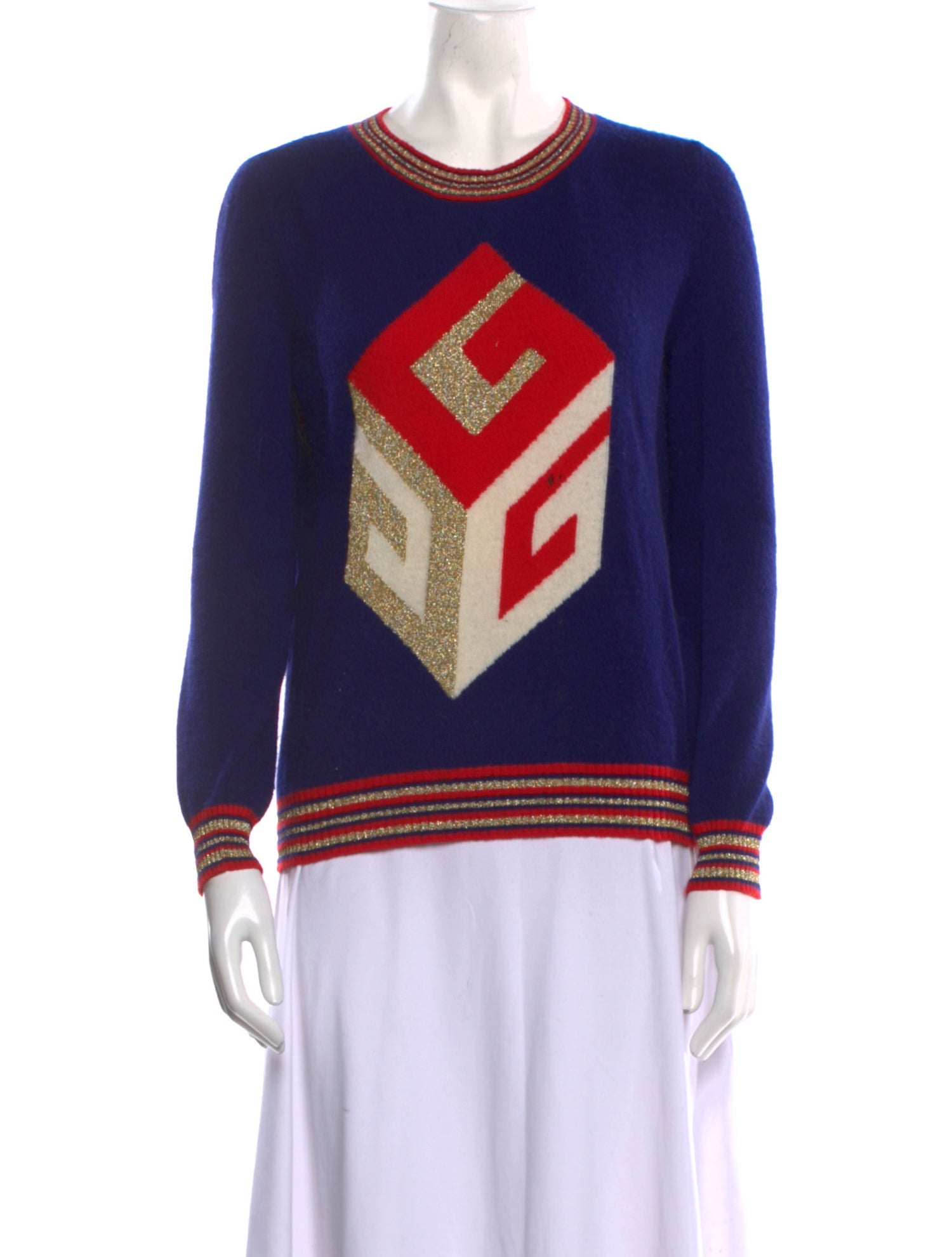 Gucci Wool Graphic Print Sweater