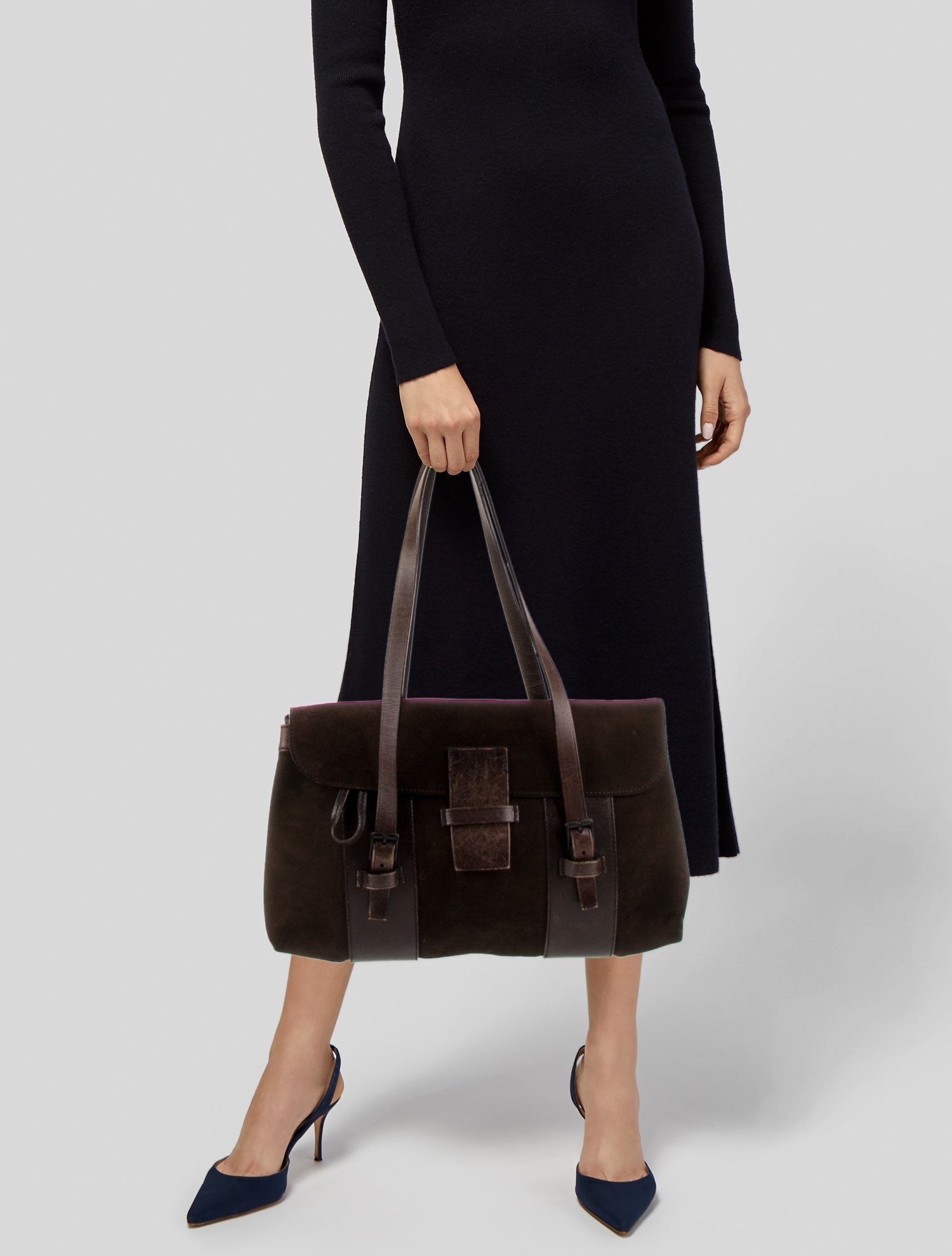 Gucci Suede Suede Shoulder Bag