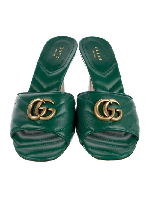 Gucci GG Marmont Double G Logo Slides