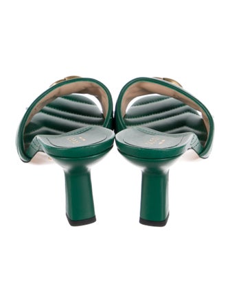 Gucci GG Marmont Double G Logo Slides