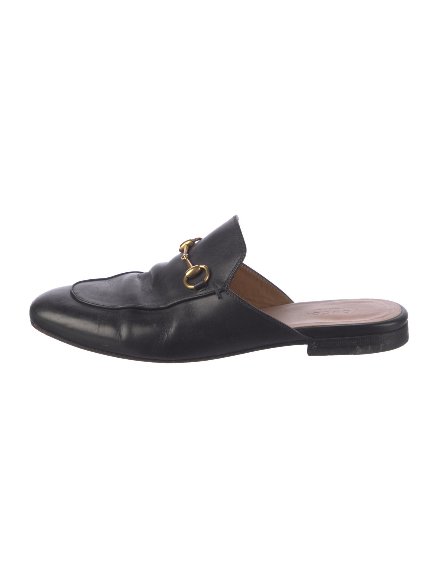 Gucci Horsebit Accent Leather Mules