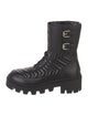 Gucci Running GG Logo Leather Combat Boots
