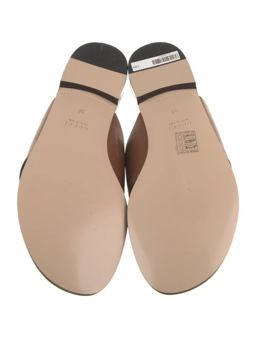 Gucci Interlocking G Logo Leather Slides