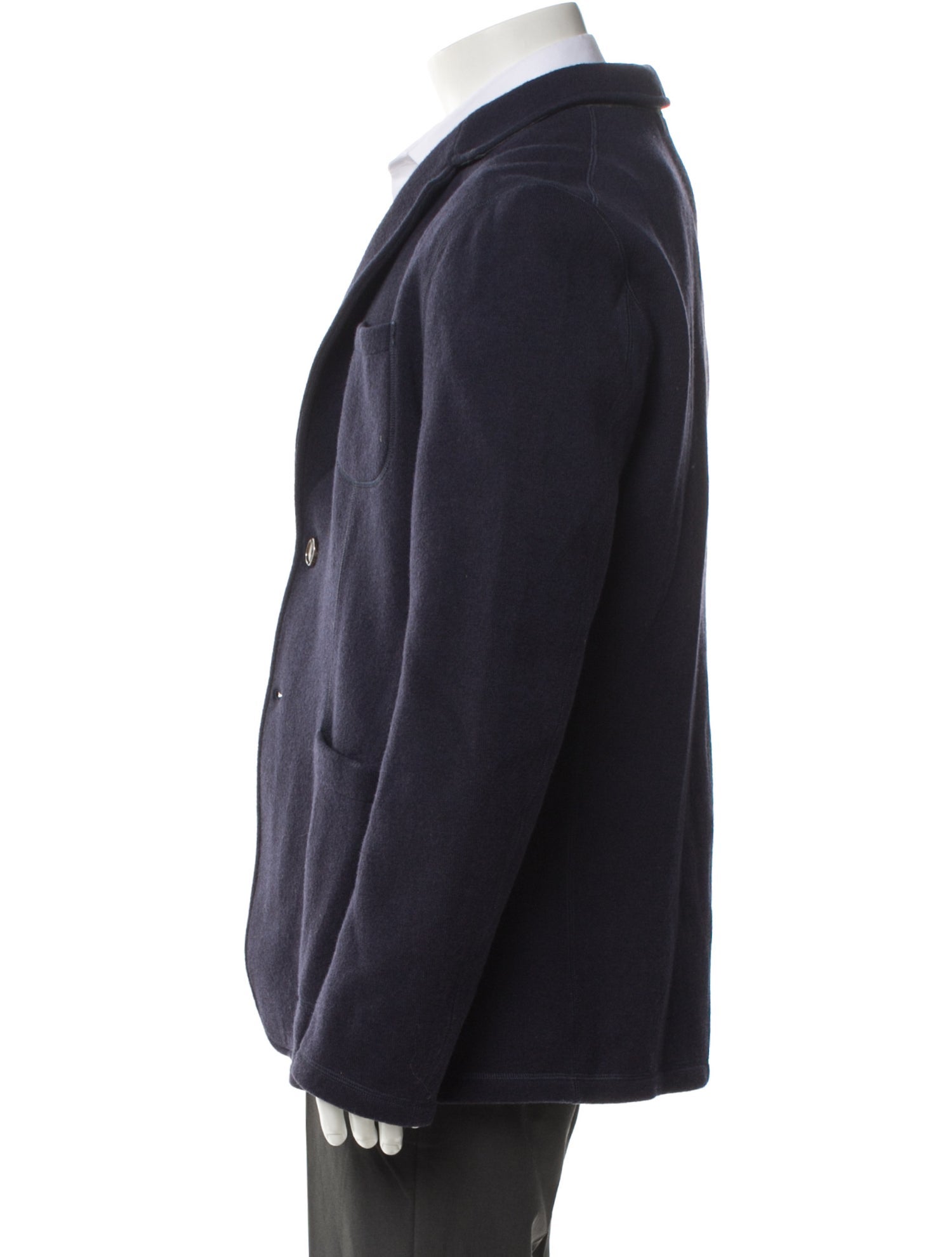 Gucci Web Accent Wool Peacoat