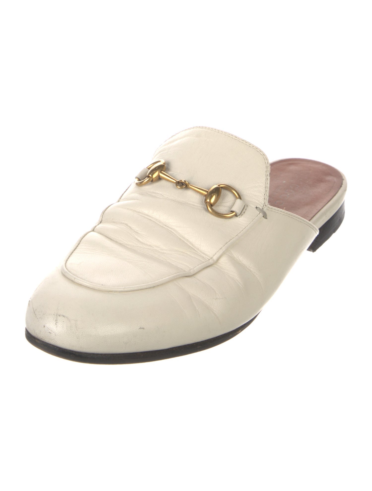 Gucci Horsebit Accent Leather Mules