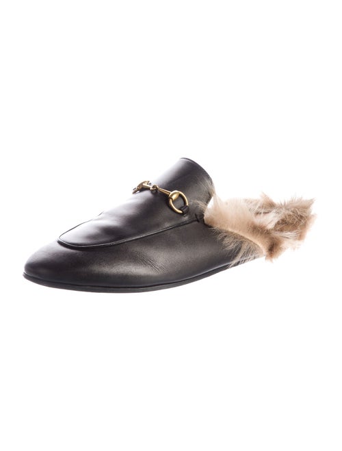 Gucci Horsebit Accent Leather Slippers