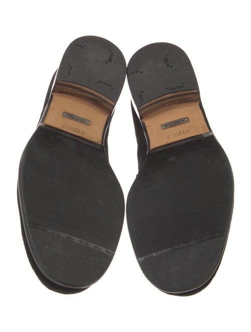 Gucci Horsebit Accent Suede Dress Loafers