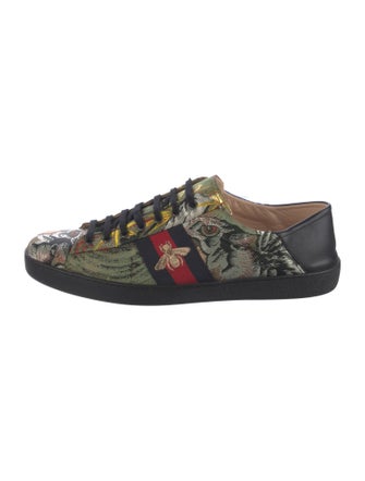 Gucci Sylvie Web Accent Canvas Sneakers
