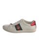 Gucci Web Accent Leather Sneakers