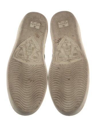 Gucci Web Accent Leather Sneakers