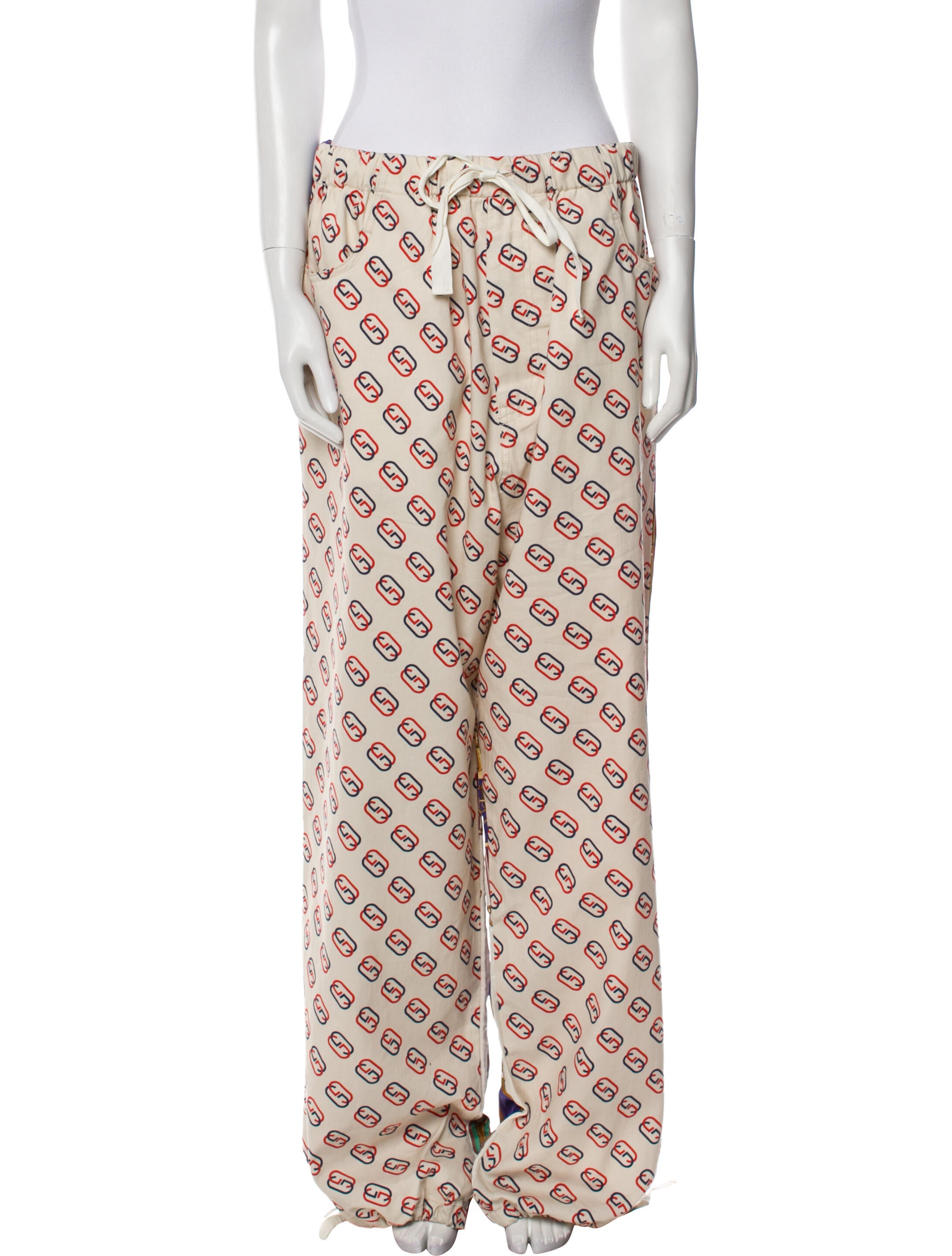 Gucci Printed Straight Leg Pants