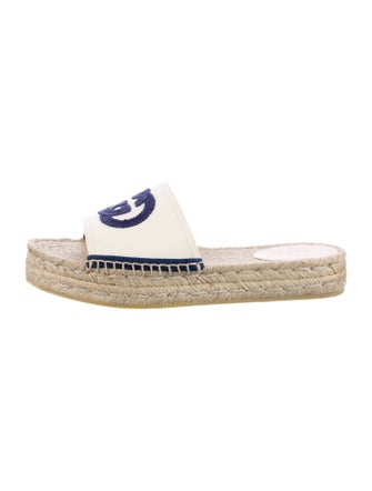 Gucci Interlocking G Logo Canvas Espadrilles