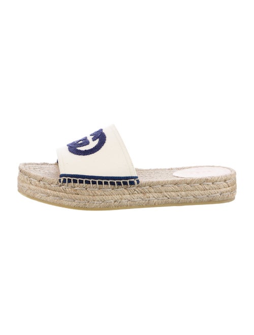 Gucci Interlocking G Logo Canvas Espadrilles