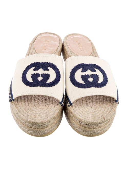 Gucci Interlocking G Logo Canvas Espadrilles