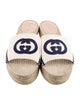 Gucci Interlocking G Logo Canvas Espadrilles