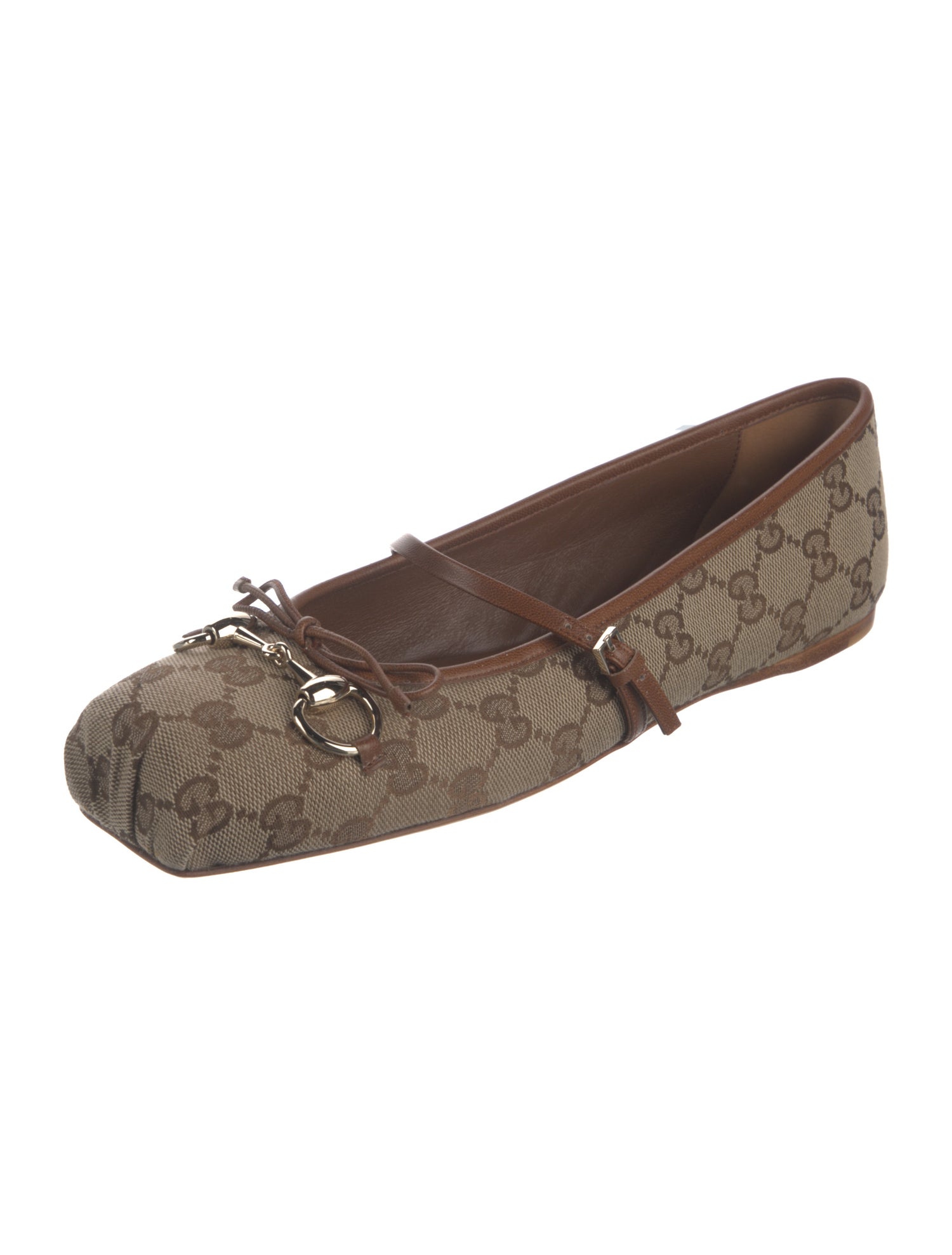 Gucci GG Canvas Canvas Ballet Flats