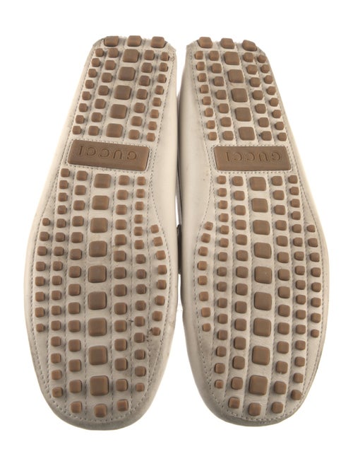 Gucci Web Accent Leather Drivers