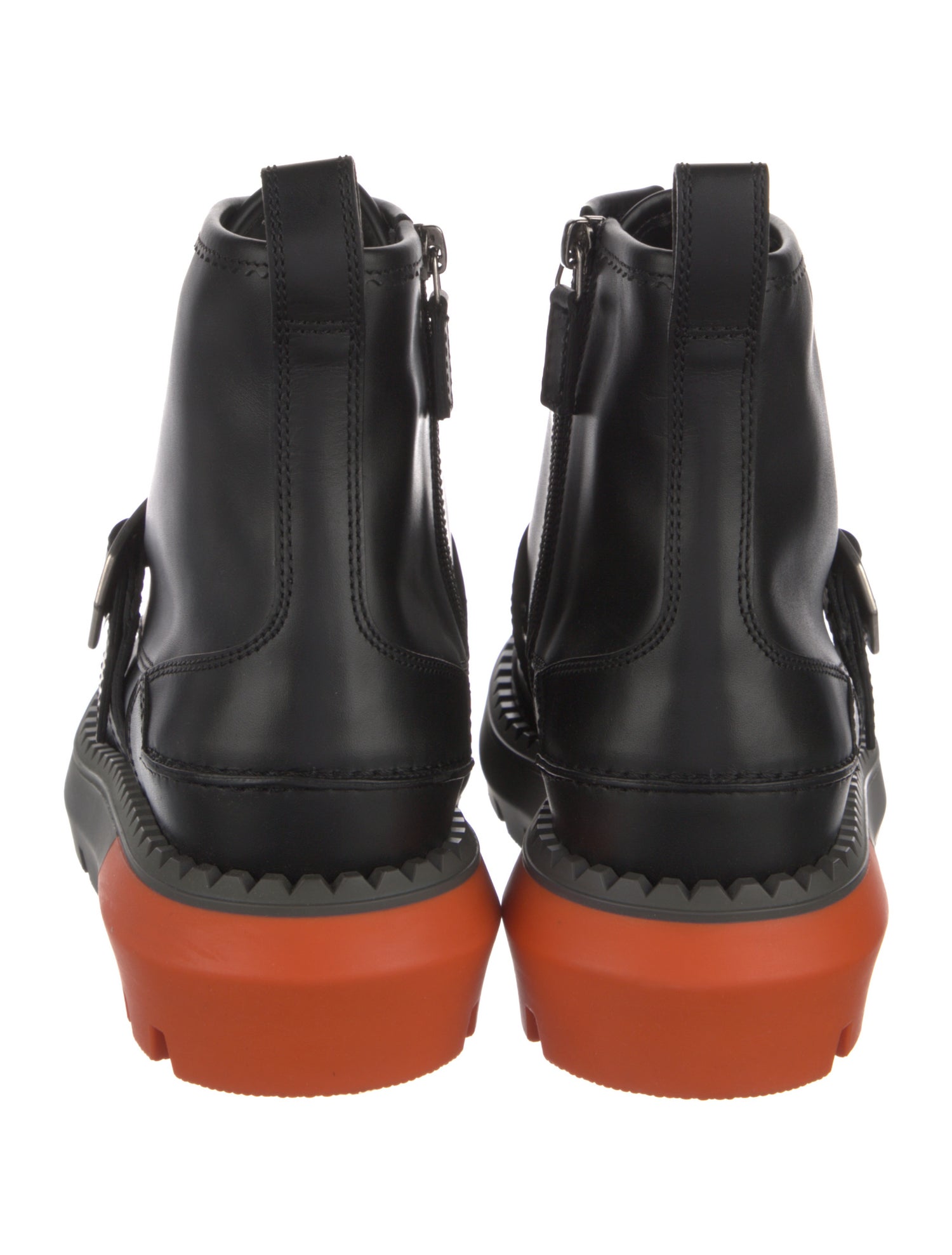 Gucci GG Canvas Leather Lace-Up Boots