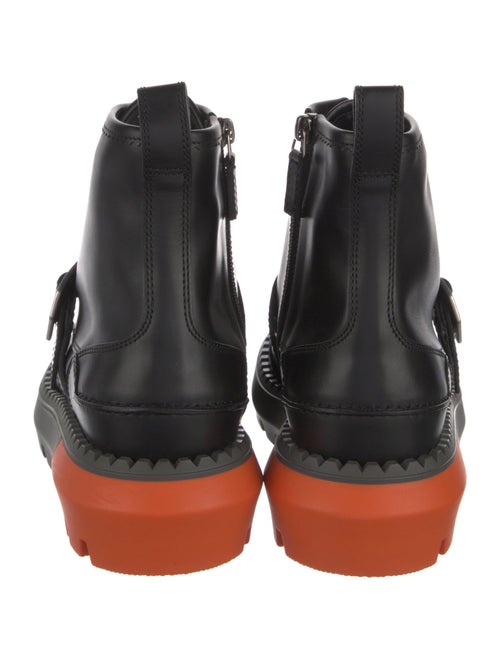 Gucci GG Canvas Leather Lace-Up Boots