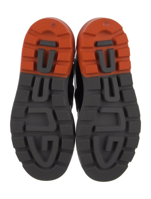 Gucci GG Canvas Leather Lace-Up Boots