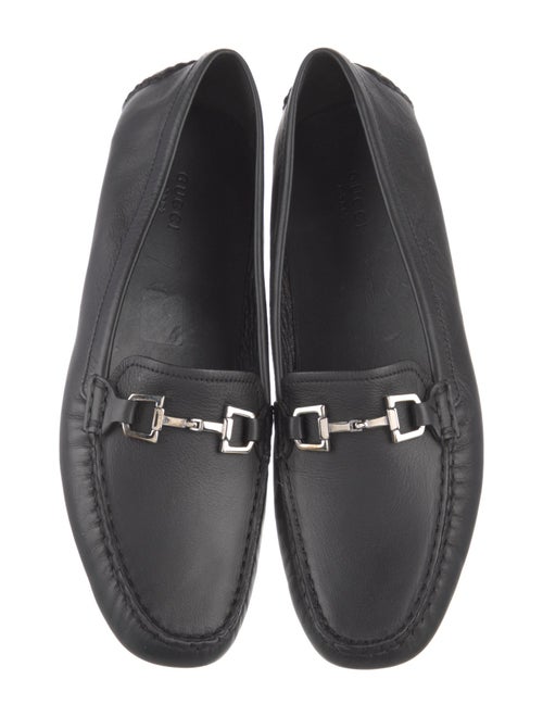 Gucci Horsebit Accent Leather Loafers