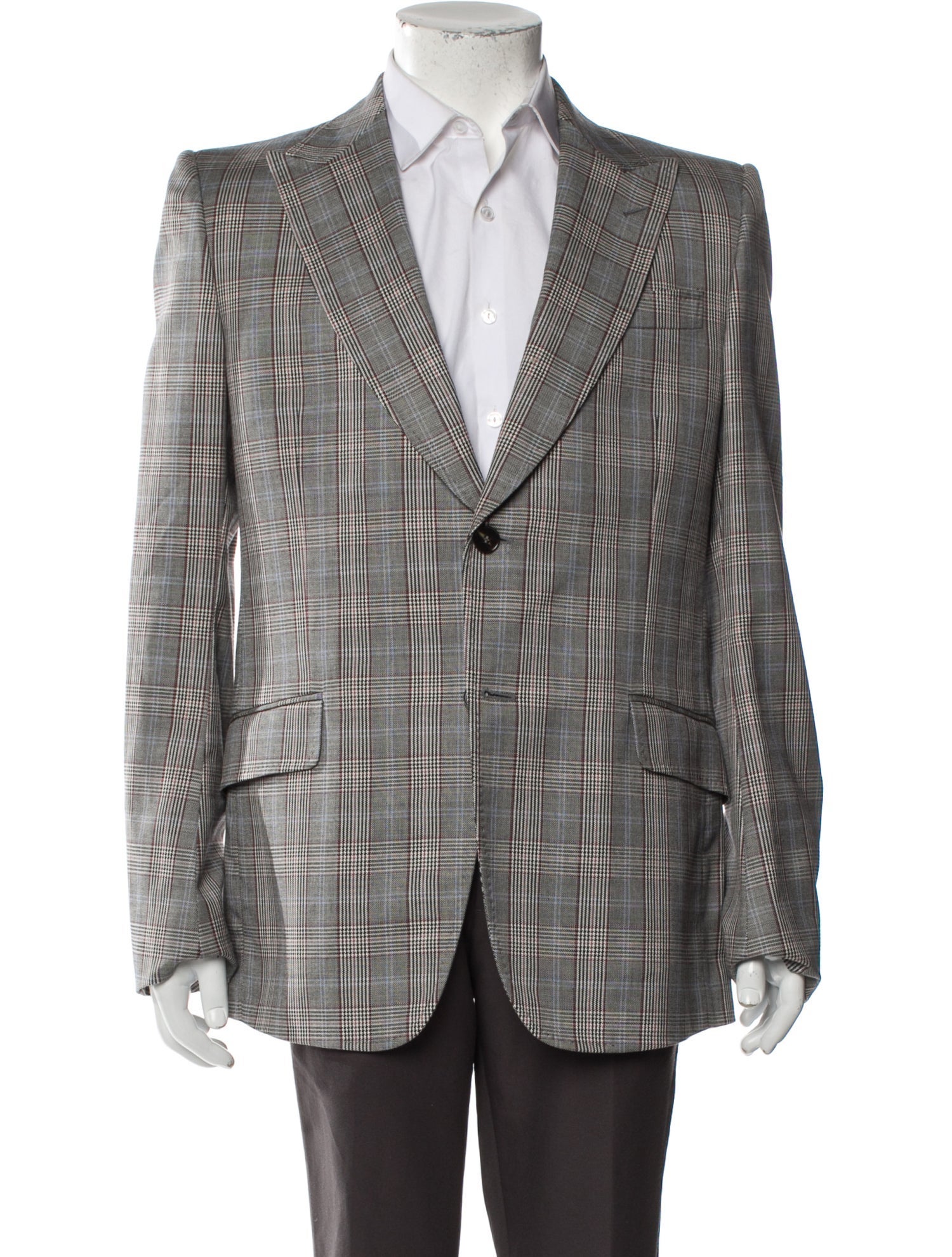 Gucci Late 2000's - Early 2010's Plaid Print Blazer