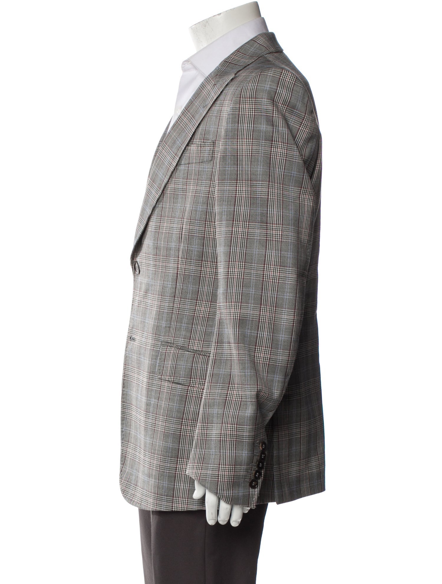 Gucci Late 2000's - Early 2010's Plaid Print Blazer
