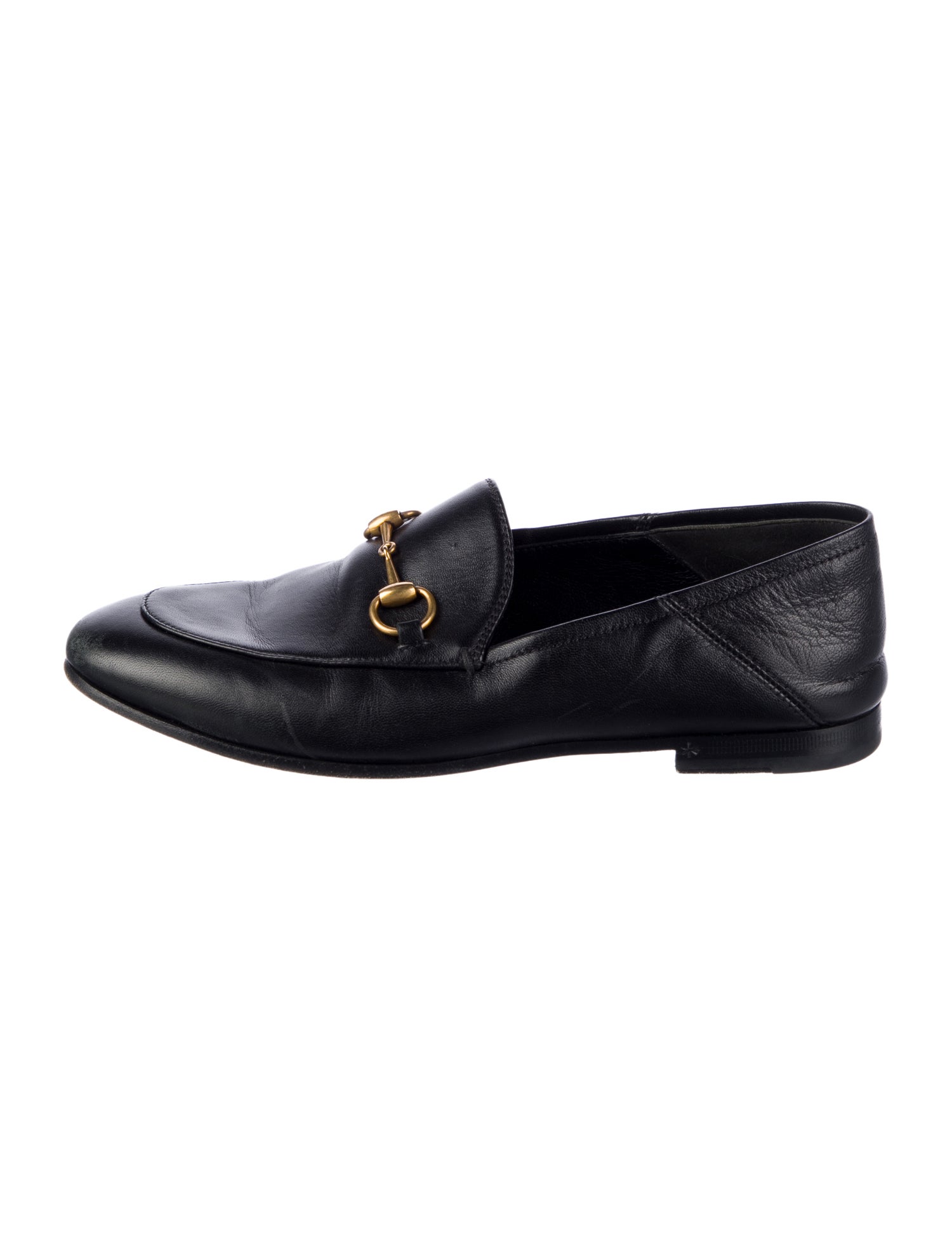 Gucci Horsebit Accent Leather Loafers