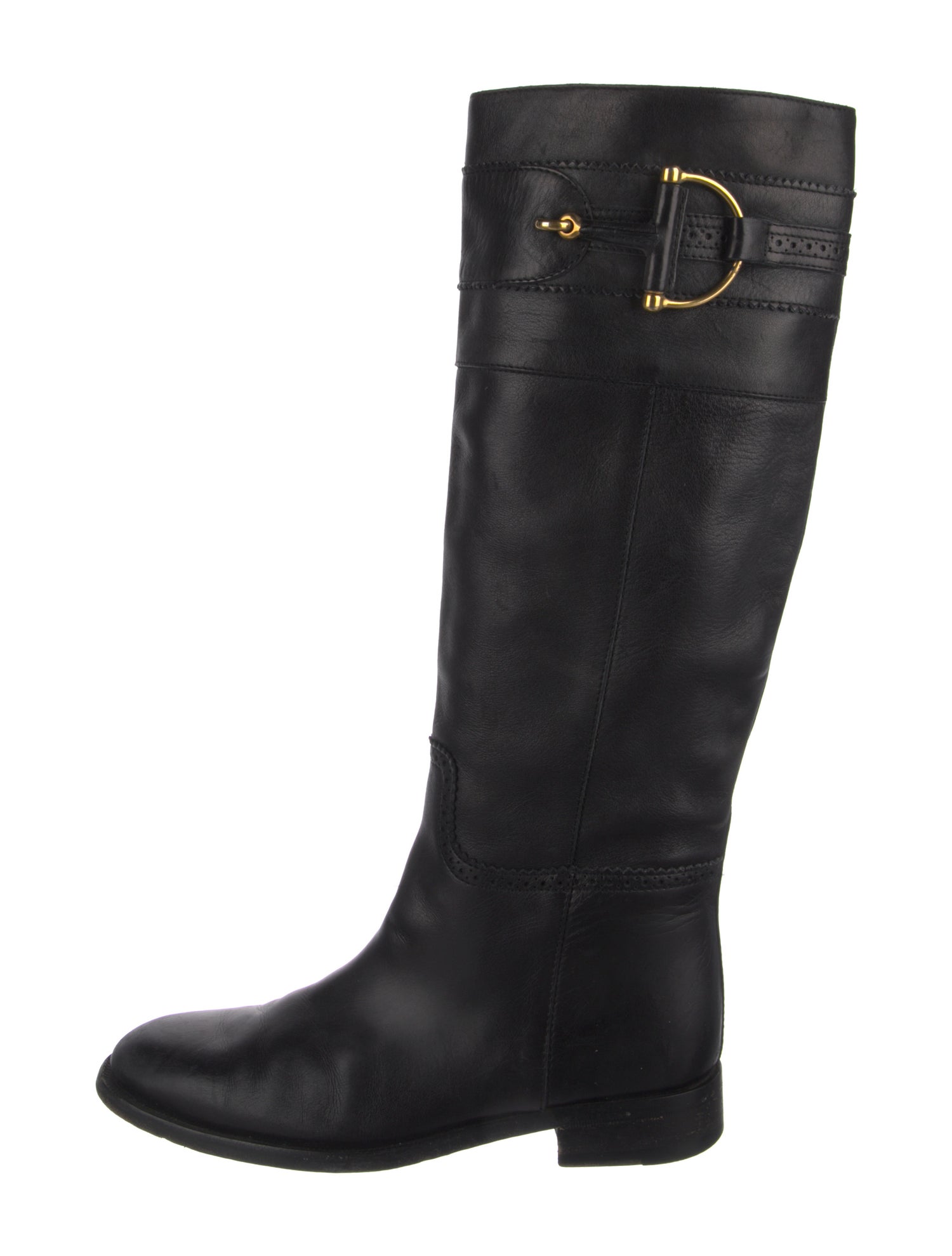 Gucci Leather Riding Boots