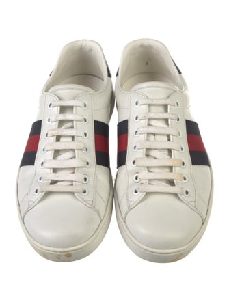 Gucci Sylvie Web Accent Leather Sneakers