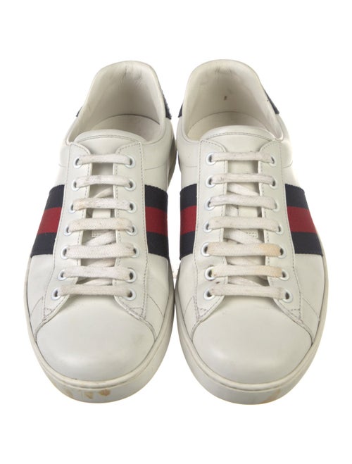 Gucci Sylvie Web Accent Leather Sneakers