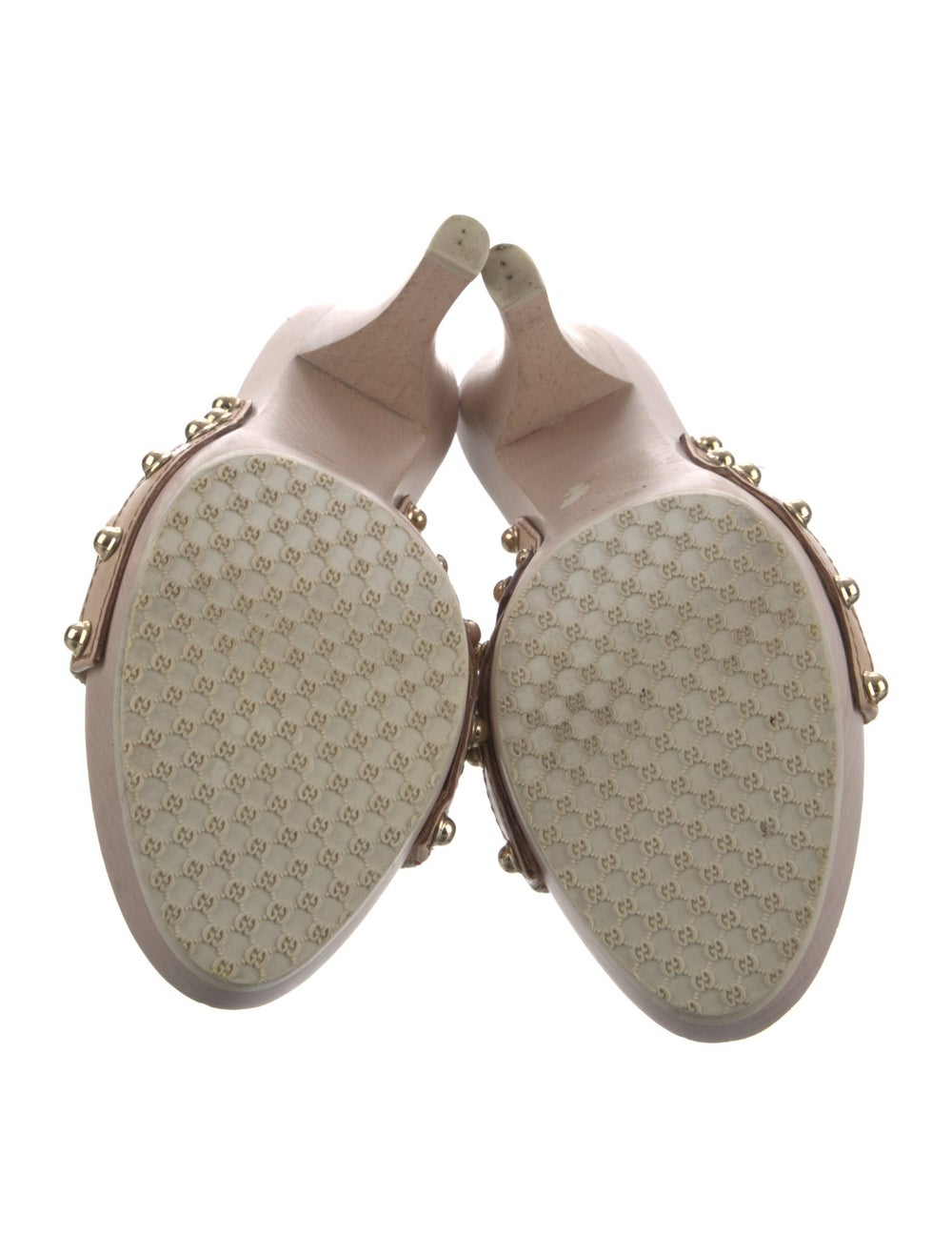 Gucci Canvas Slides Neutrals Flora Print & Horseb… - image 5