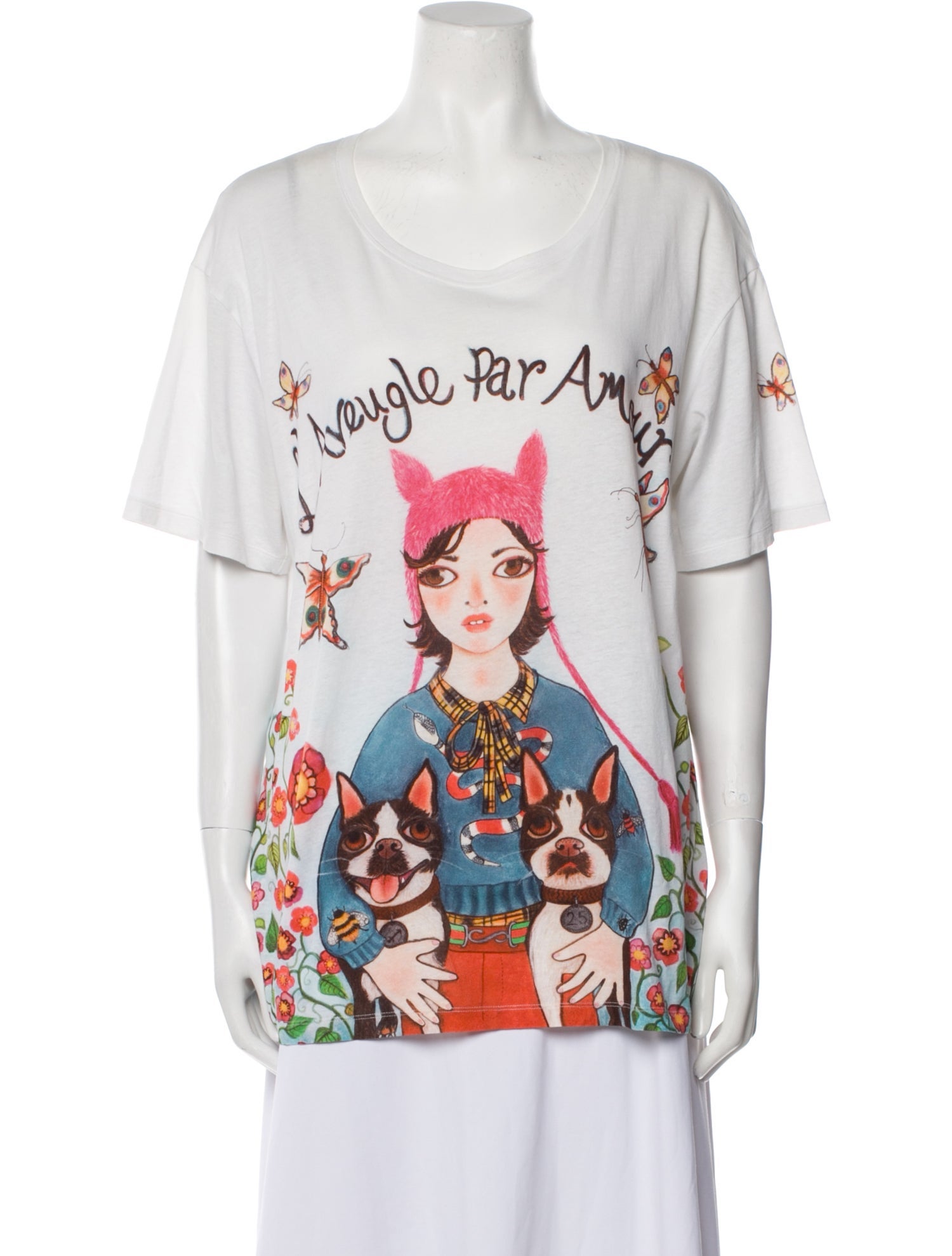 Gucci L'Aveugle Par Amour Graphic Print T-Shirt