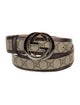 Gucci GG Supreme Leather Trim Embellishment Belt
