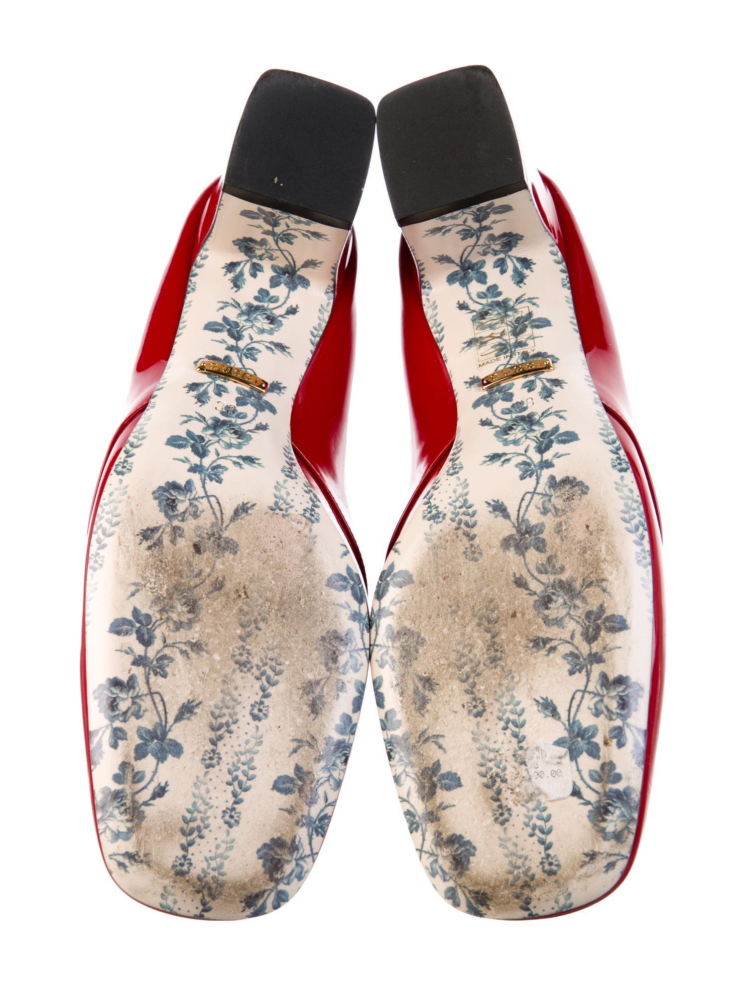 Gucci Double G Logo Patent Leather Pumps