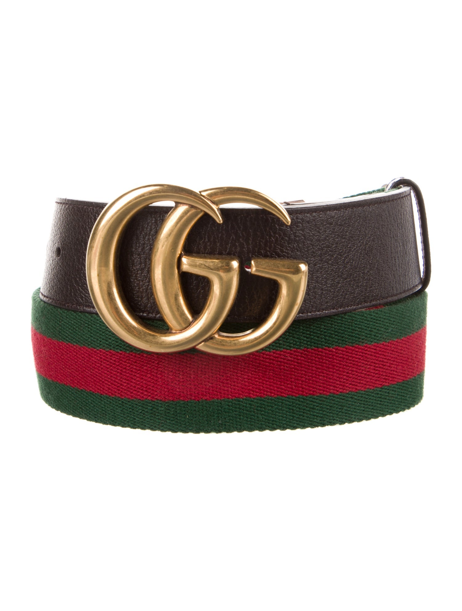 Gucci Web Accent Canvas Belt Kit