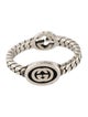 Gucci Enamel Interlocking G Ring