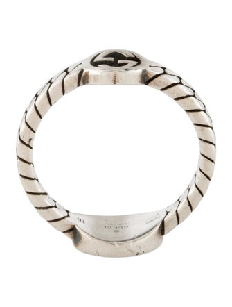 Gucci Enamel Interlocking G Ring