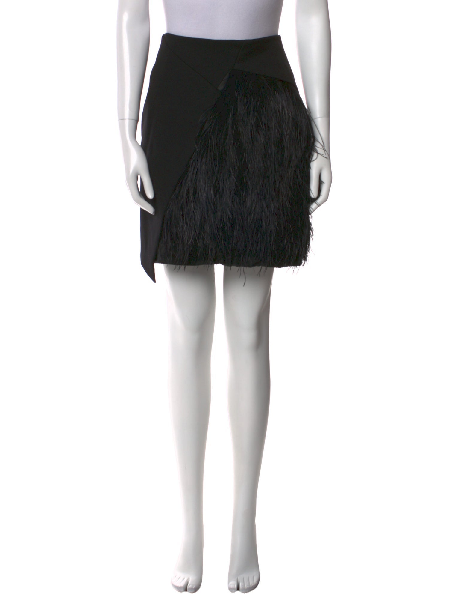 Gucci Feather Trim Mini Skirt