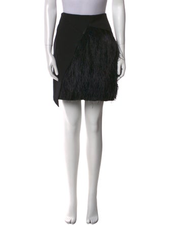 Gucci Feather Trim Mini Skirt