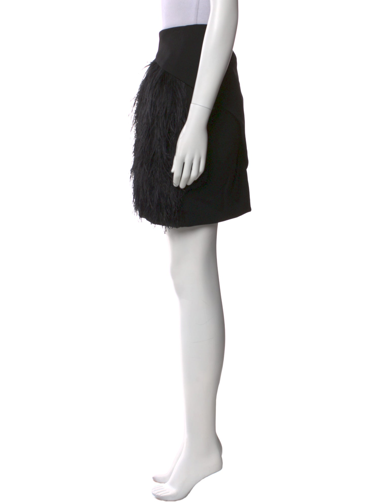 Gucci Feather Trim Mini Skirt