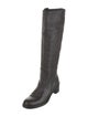 Gucci Interlocking G Logo Leather Riding Boots